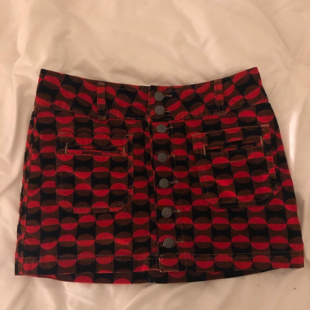 Free People Geometric Mini Skirt